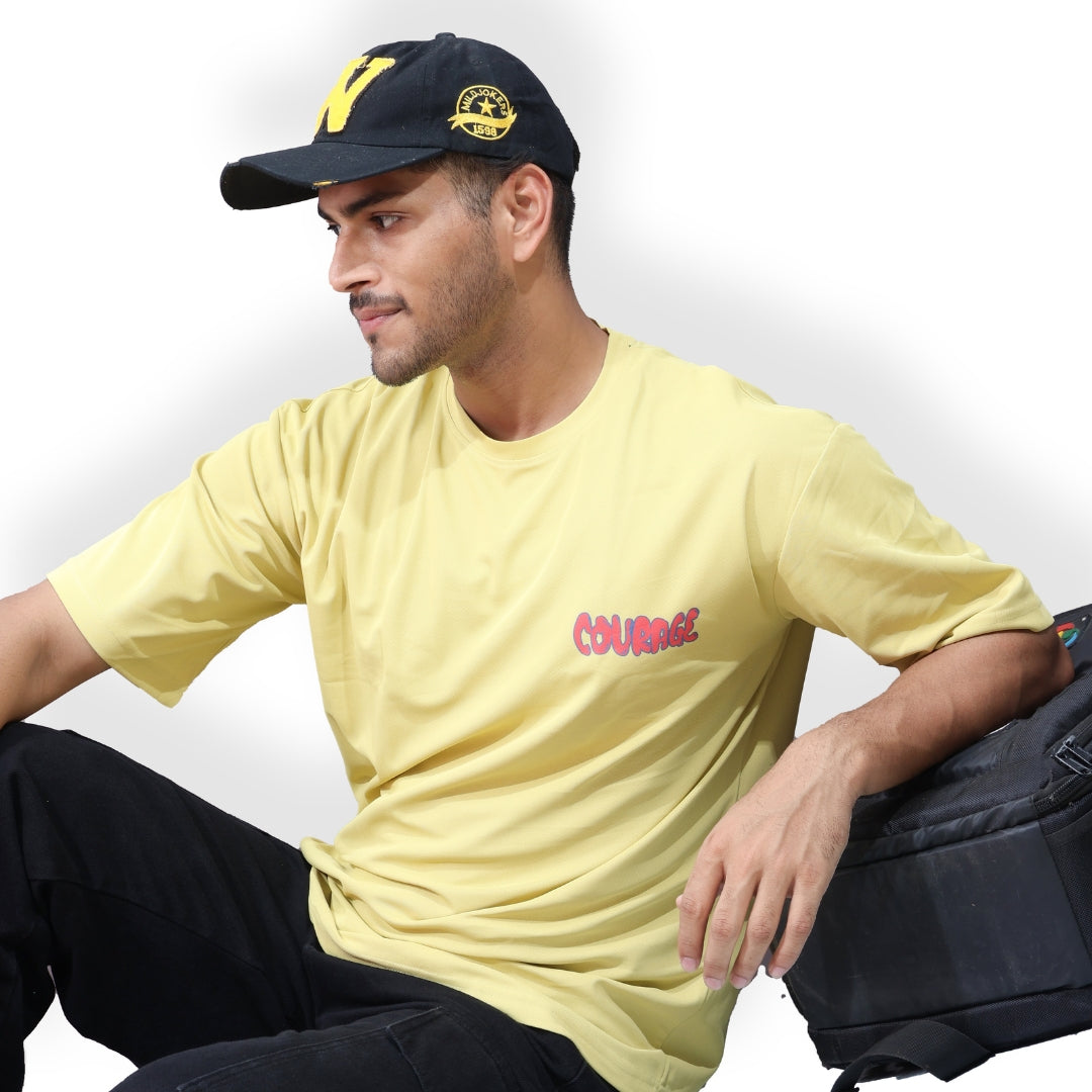 Men Back Print Oversized T-Shirt