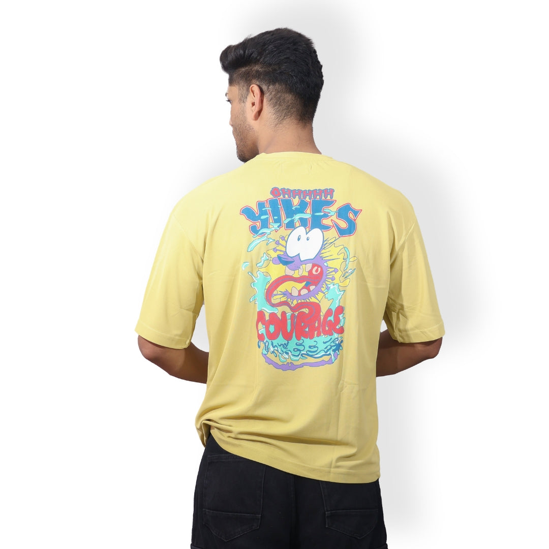 Men Back Print Oversized T-Shirt