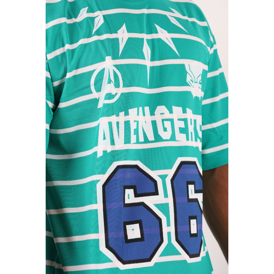 Mint Green Avengers Oversized T-shirt for Men