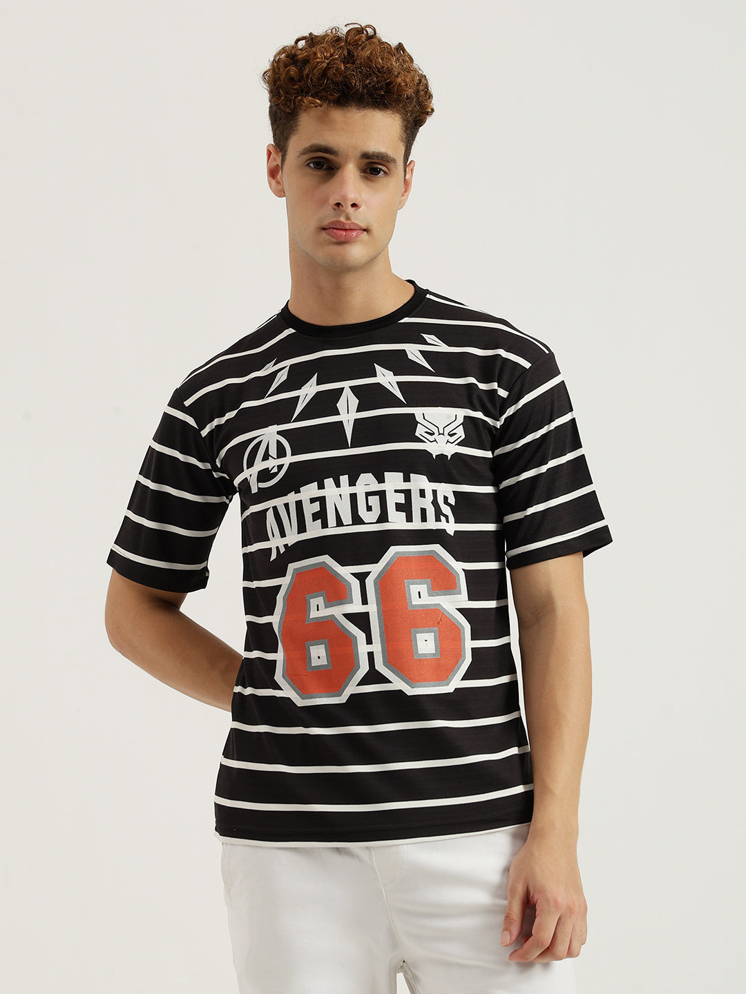 Black Avengers Oversized T-shirt for Men