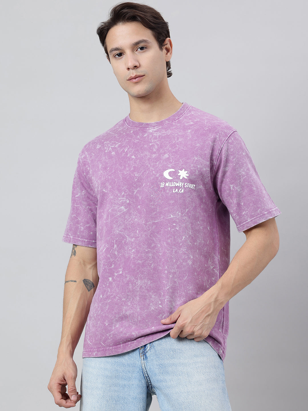 Premium Oversized Unisex T-shirt | 240 GSM French Terry | Lavendar