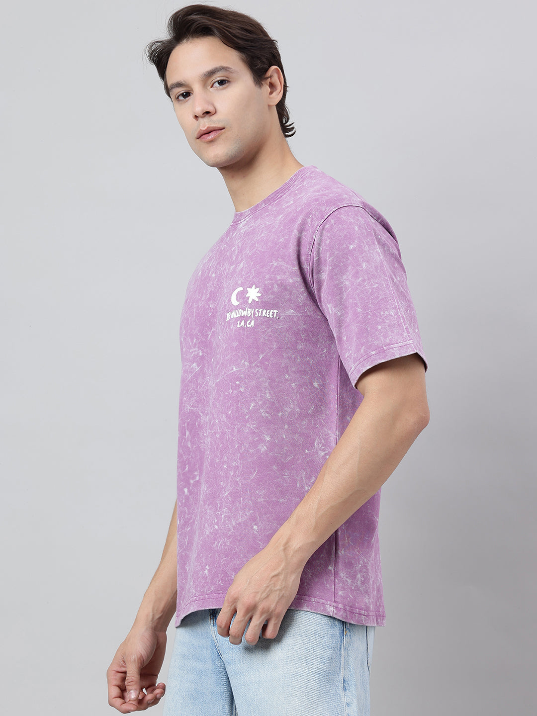 Premium Oversized Unisex T-shirt | 240 GSM French Terry | Lavendar