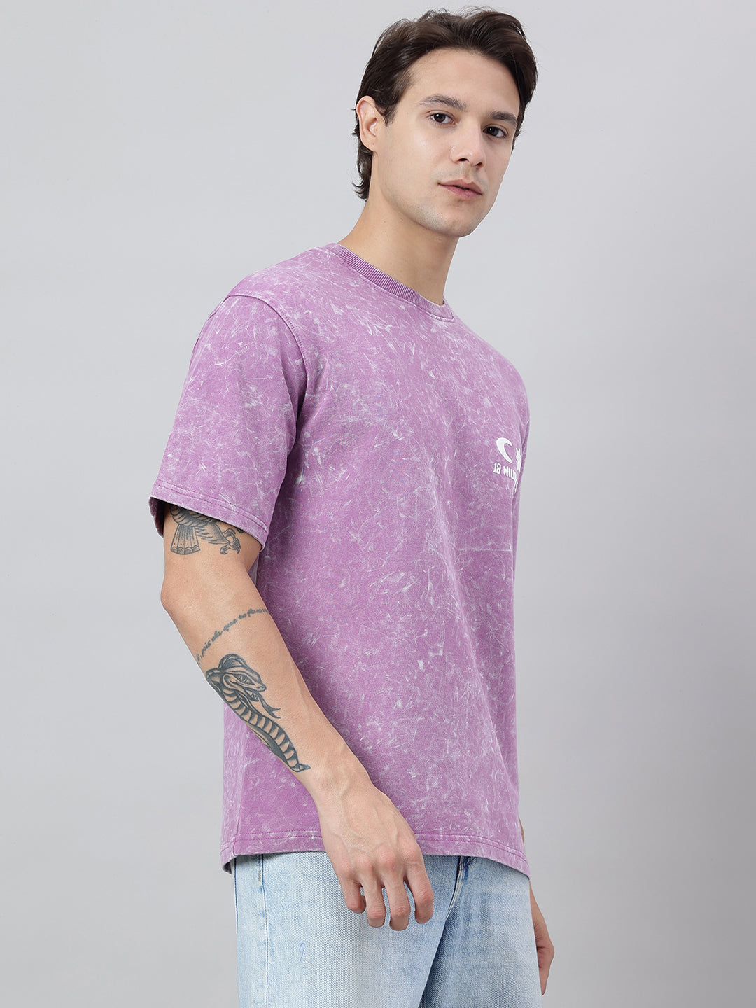 Premium Oversized Unisex T-shirt | 240 GSM French Terry | Lavendar
