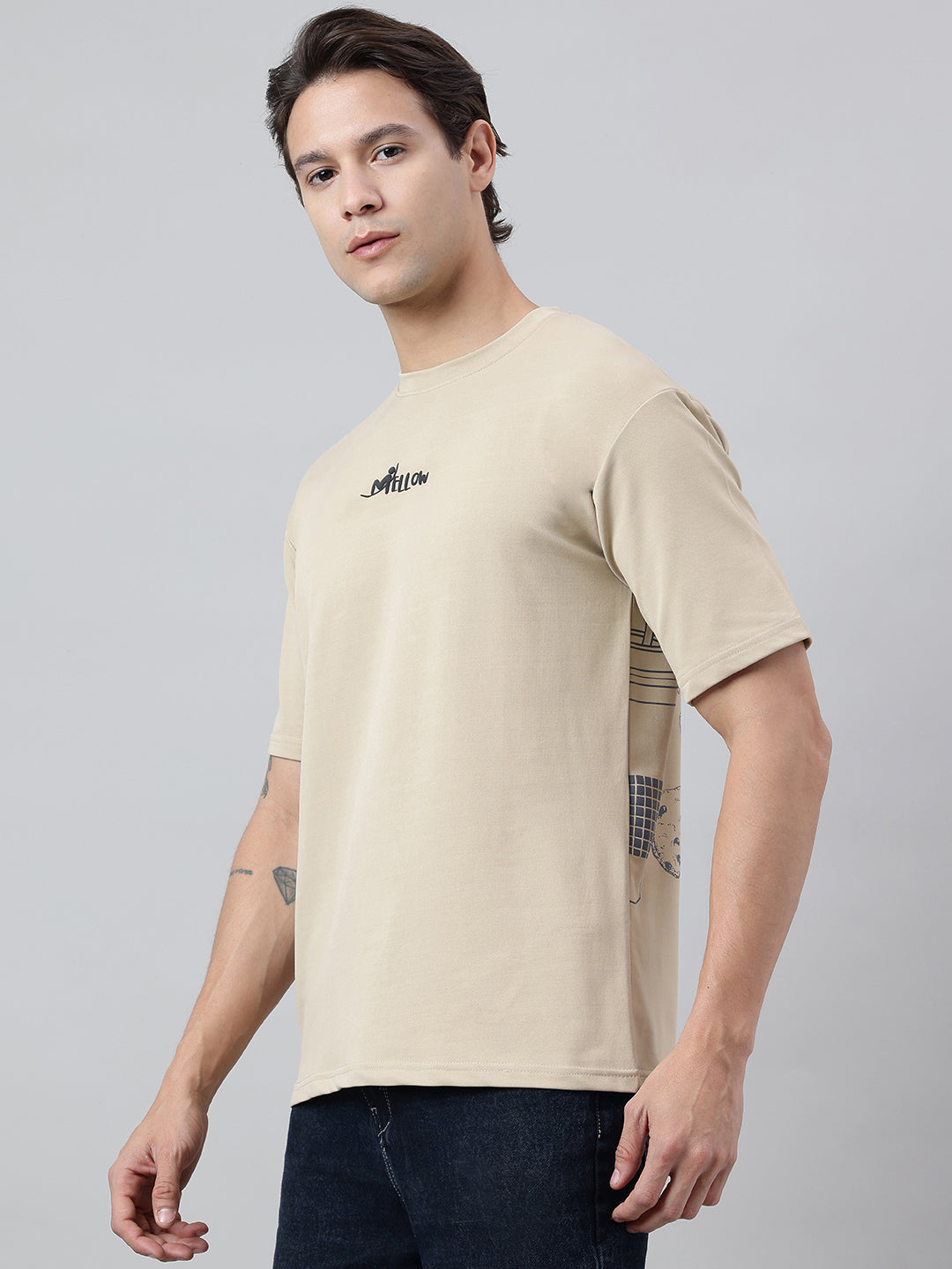 Coffeenated Premium Oversized Unisex T-shirt | 240 GSM Imported Looper | Brown