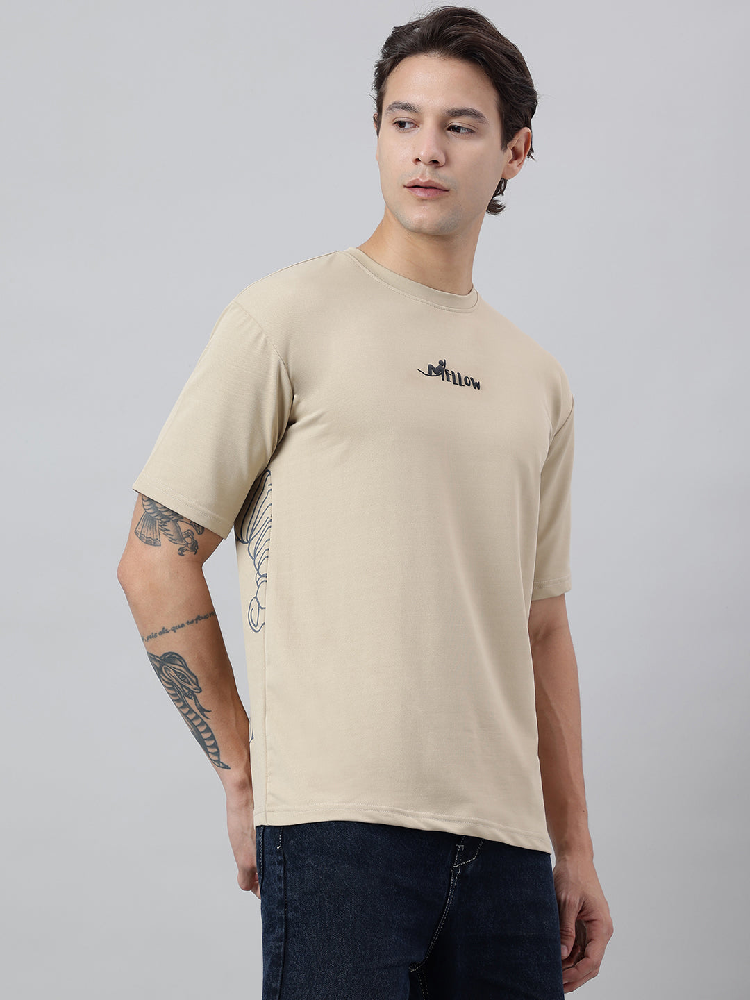 Coffeenated Premium Oversized Unisex T-shirt | 240 GSM Imported Looper | Brown
