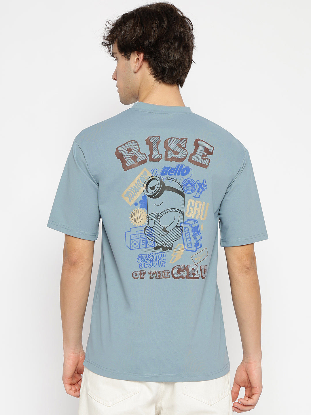 Minion Premium Oversized T-shirt | 240 GSM | Blue