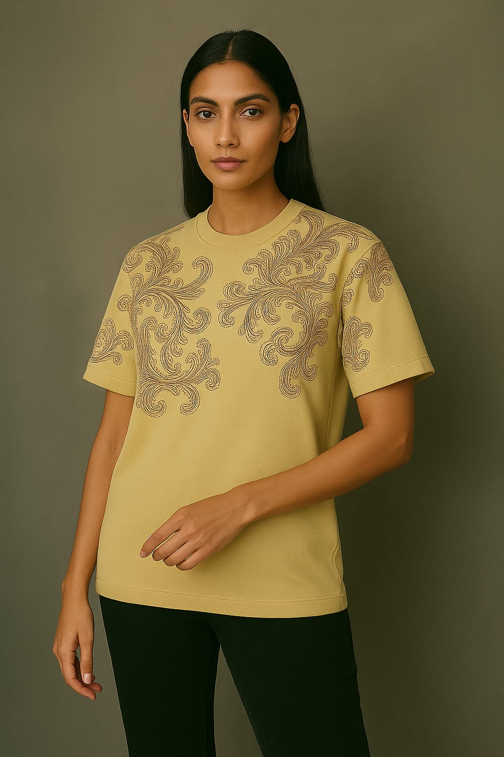 Premium Oversized Unisex T-shirt | 240 GSM French Terry | Cream