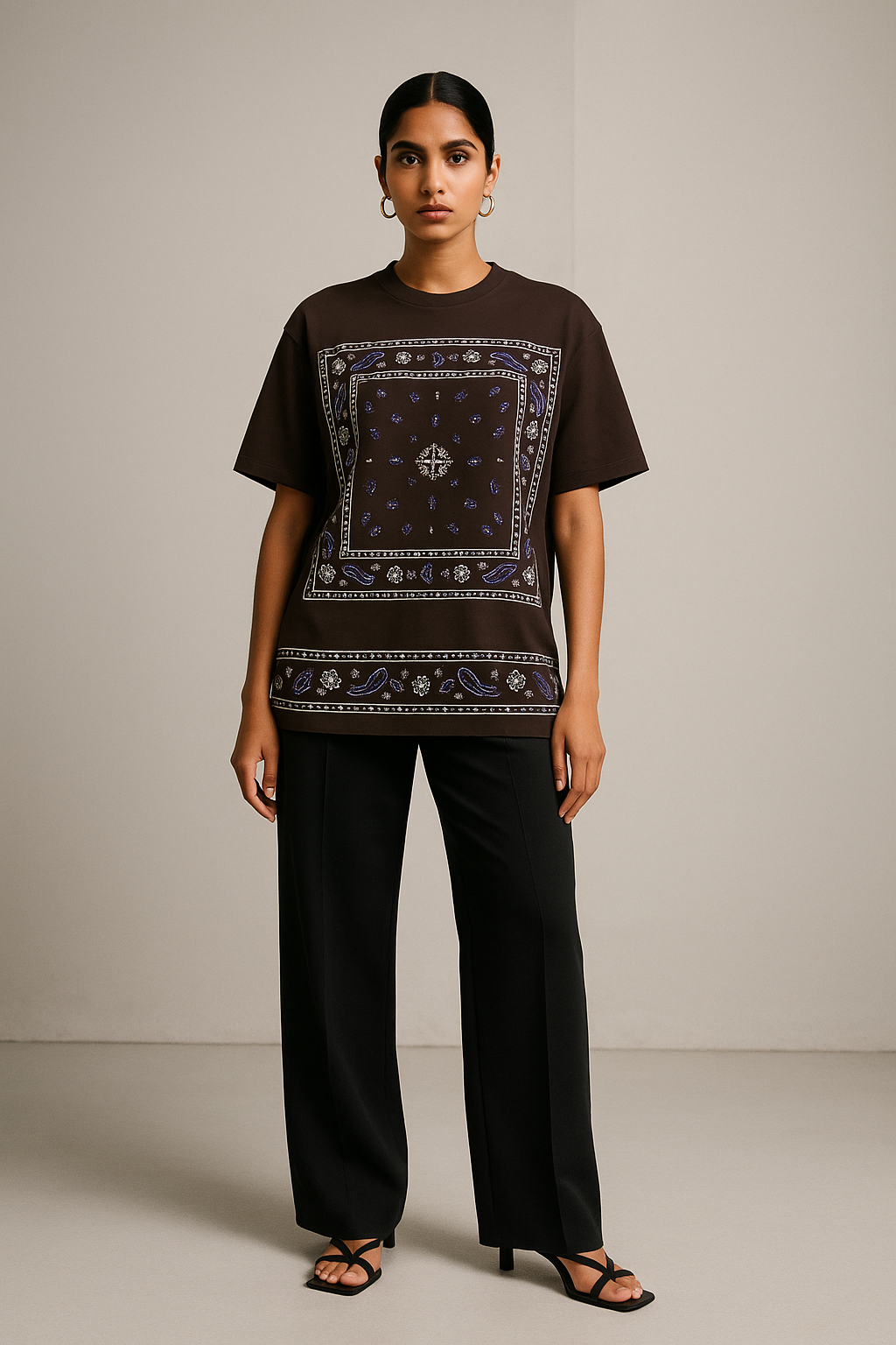 Premium Oversized Unisex T-shirt | 240 GSM French Terry | Black