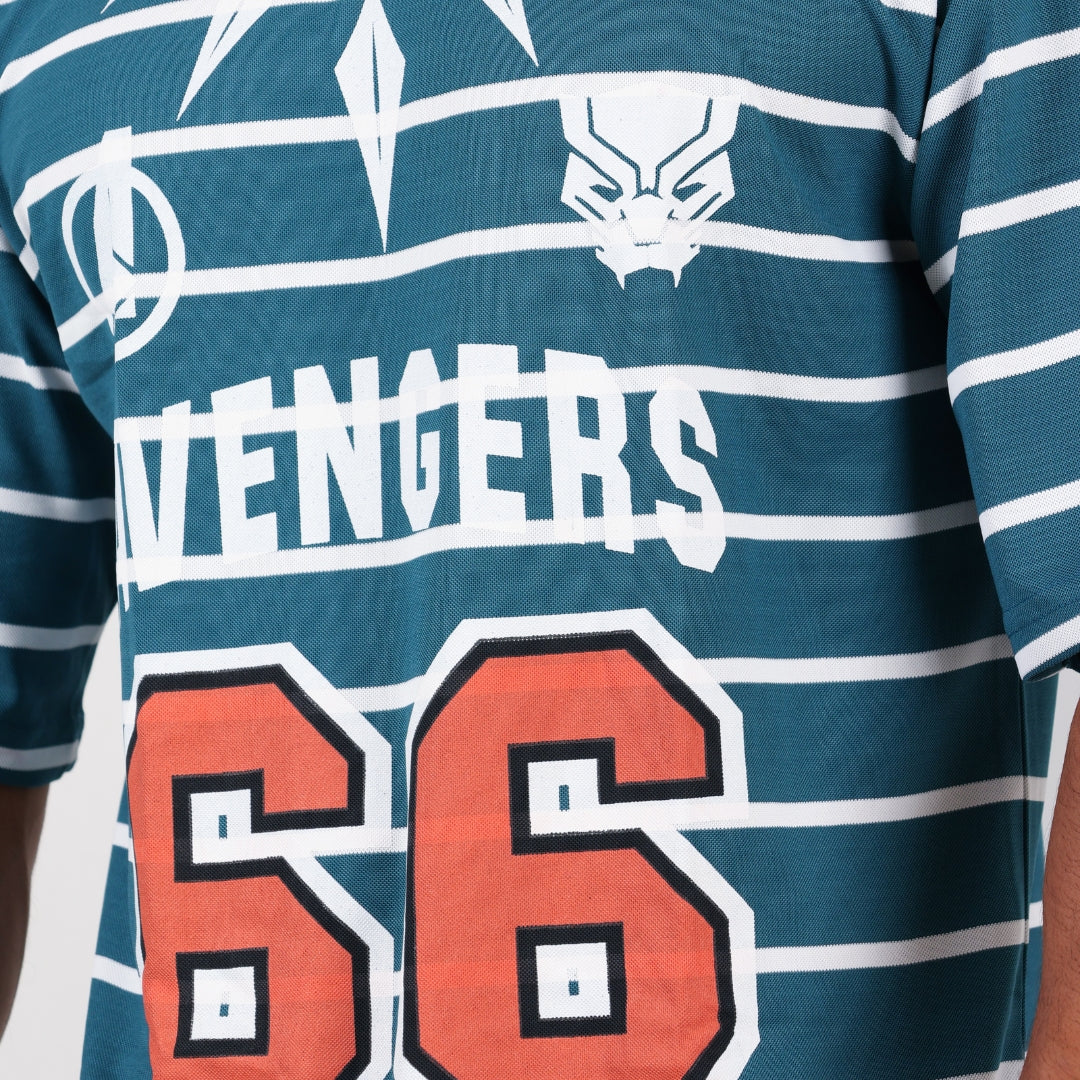 Blue Avengers Oversized T-shirt for Men