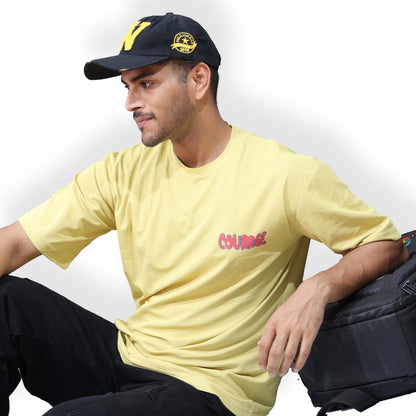 Men Back Print Oversized T-Shirt