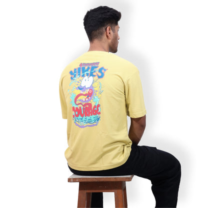Men Back Print Oversized T-Shirt