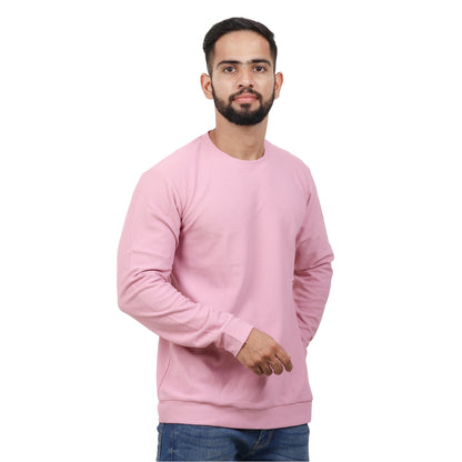 Textured Full Sleeves T-Shirt Pink