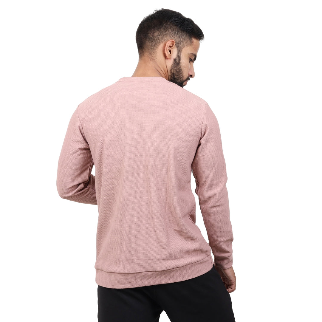 Textured Full Sleeves T-Shirt Lavendar