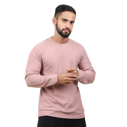 Textured Full Sleeves T-Shirt Lavendar