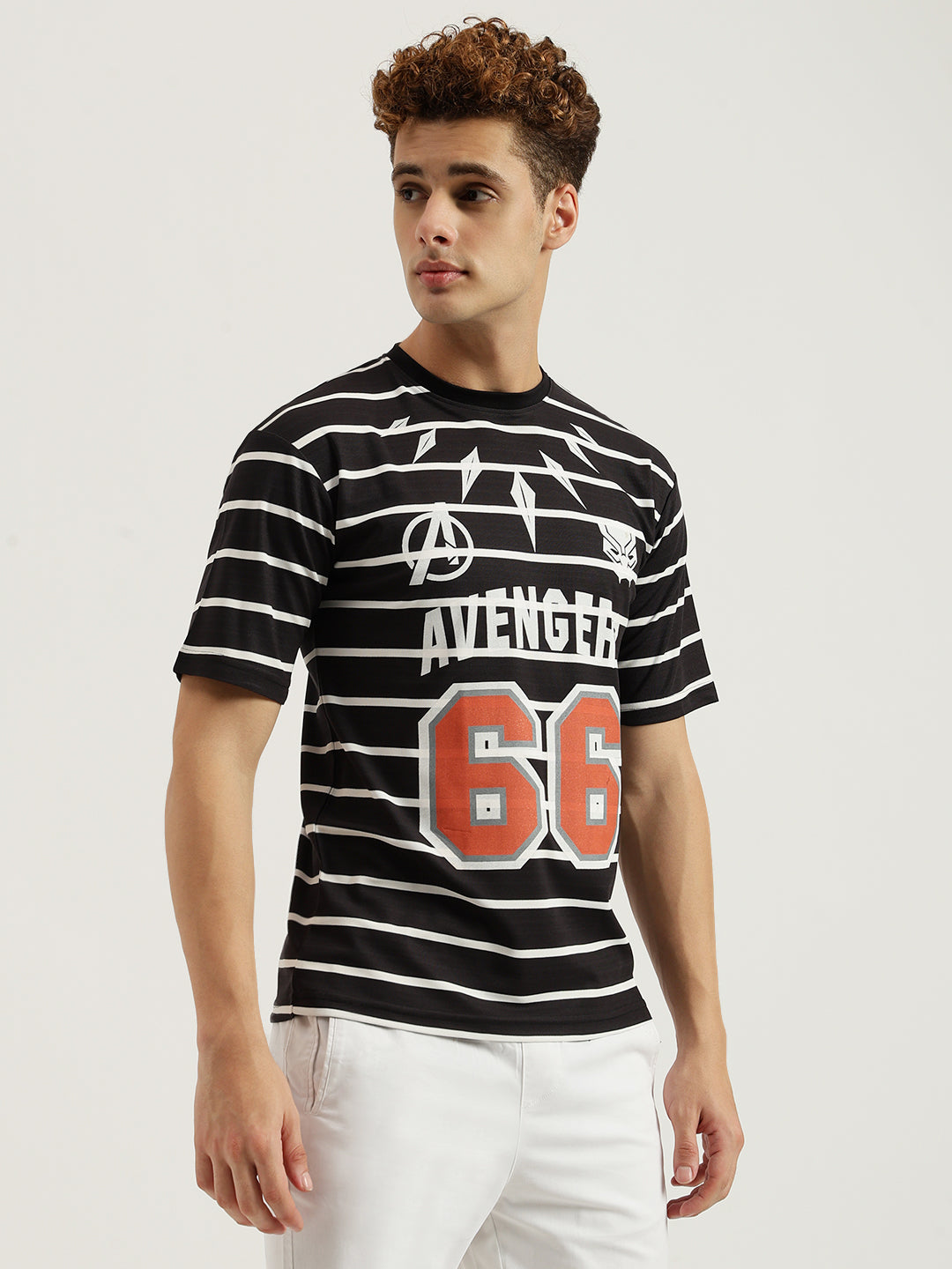 Black Avengers Oversized T-shirt for Men