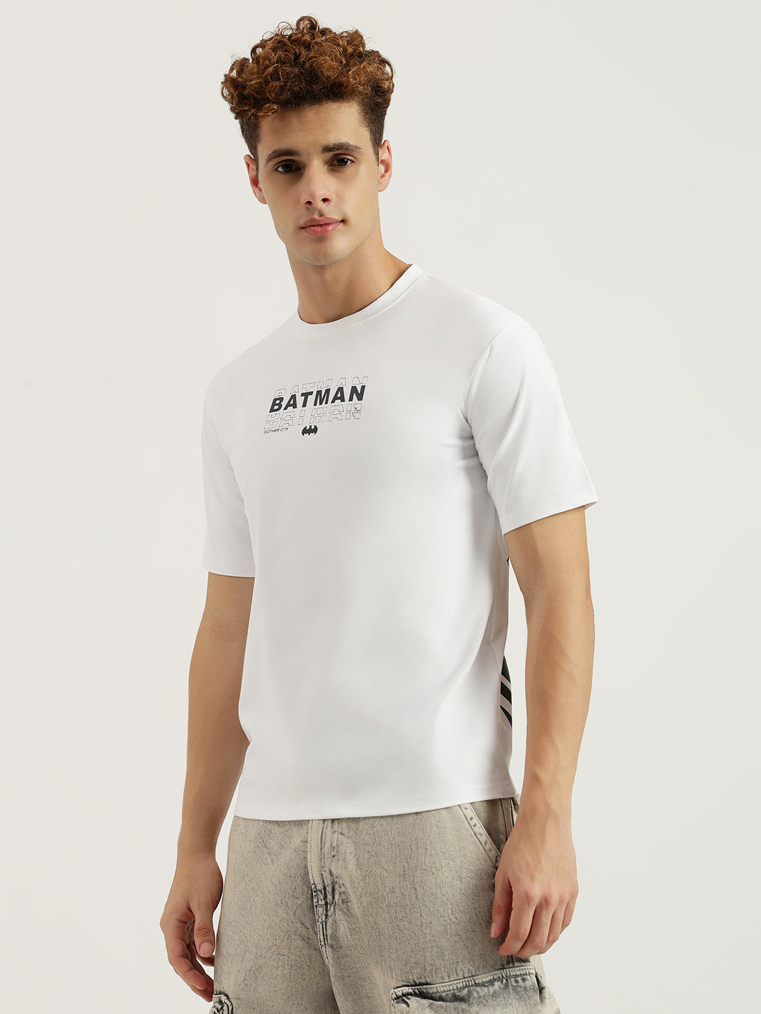 Batman Oversized T-shirt White 220 GSM | Cotton