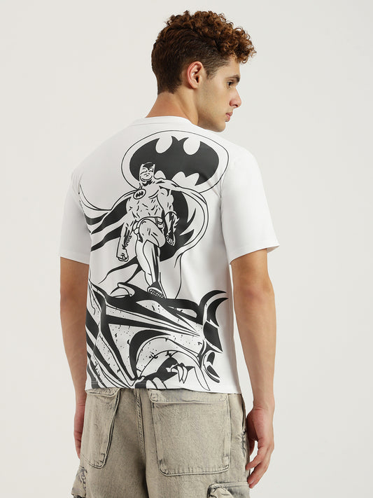 Batman Oversized T-shirt White 220 GSM | Cotton