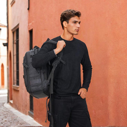 Corduroy Full Sleeves T-shirt for Men Black