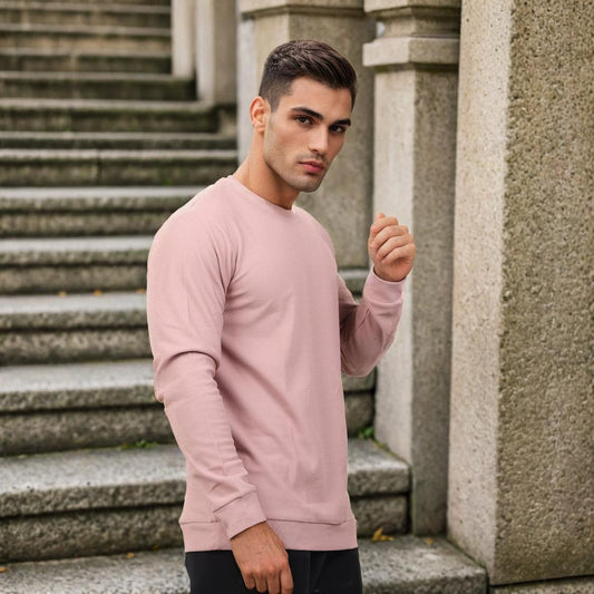 Textured Full Sleeves T-Shirt Lavendar