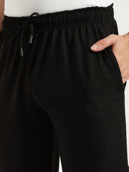 Men Regular Fit Cargo Pants | Black