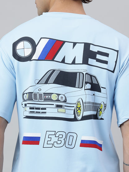 Drift E30 Premium Oversized Unisex T-shirt | 240 GSM Imported Looper | White