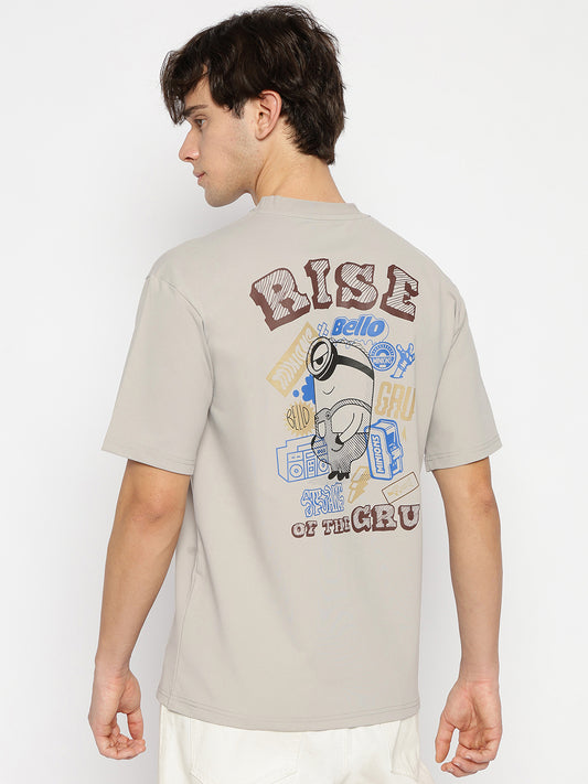 Minion Premium Oversized T-shirt | 240 GSM | Grey