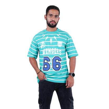Mint Green Avengers Oversized T-shirt for Men