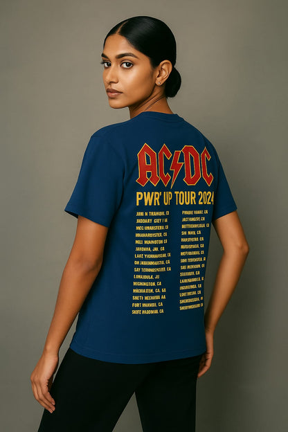 Premium Oversized Unisex T-shirt | 240 GSM French Terry | Blue