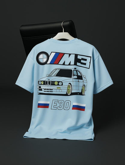 Drift E30 Premium Oversized Unisex T-shirt | 240 GSM Imported Looper | White